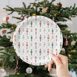 Assiettes En Carton Danseuse de Casse-Noisette de Noël festive