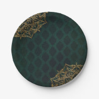 Dark Green & Gold Marocain Mariage des nuits arabe
