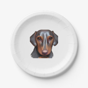 Assiettes En Carton Darling Dachshund