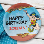 Assiettes En Carton DC Comics | Wonder Woman Birthday<br><div class="desc">Wonder Woman is an iconic superhero, who gives the likes of Batman and Superman a run for their money! Not only is she a superhero but she is also Princess of the Amazons and a fearless warrior. These girly, colorful paper plates make it clear why the brunette beauty has inspired...</div>