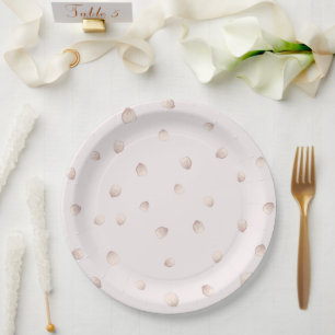 Assiettes En Carton de beaux pétales roses éparpillés