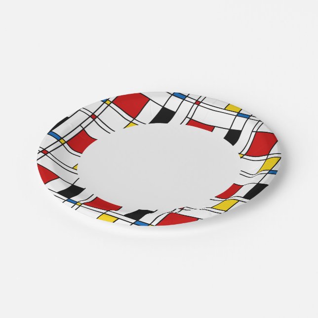 Assiettes En Carton De Stijl Motif (Angle)