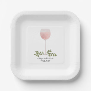 Assiettes En Carton Débarrassez-vous du Mariage en Verre Rosé, Fête de