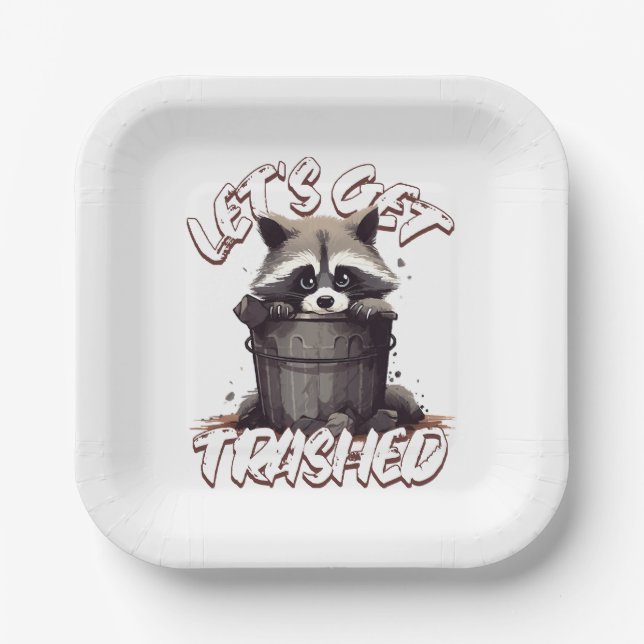 Assiettes En Carton Débarrassons-Nous (Recto)