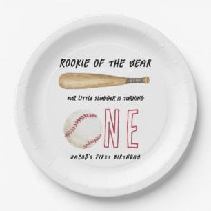 Assiettes En Carton Débutant de l'année Fête d'anniversaire de basebal