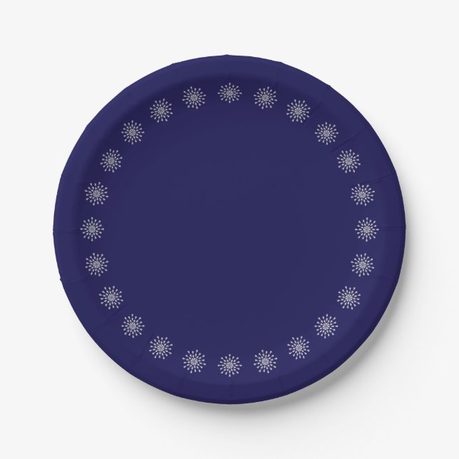 Assiettes En Carton Déchets en argent (Devant)
