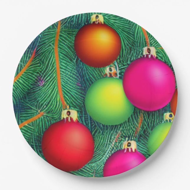 Assiettes En Carton Deck the Halls (Devant)