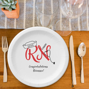 Assiettes En Carton Décor de la fête de remise des diplômes de la RN r