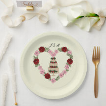 Décoration de gâteau crème en forme de cœur