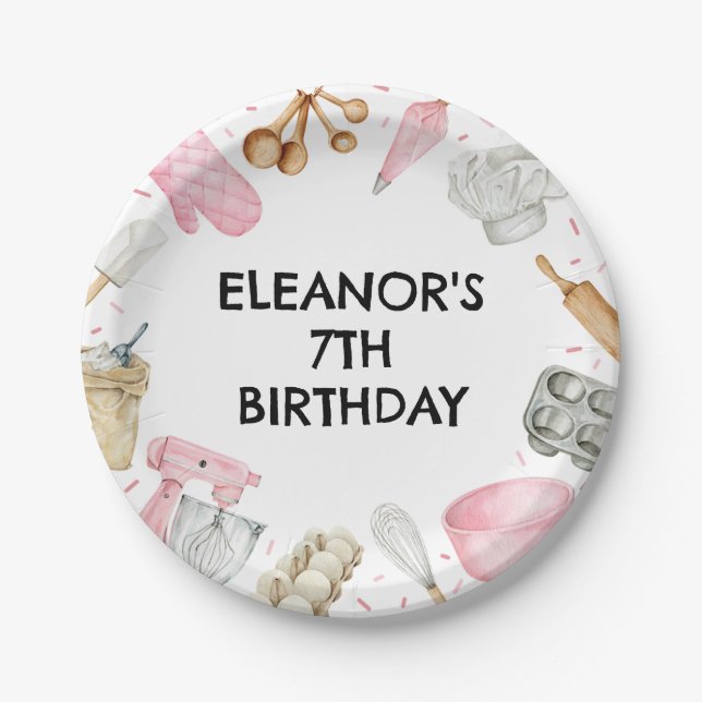 Assiettes En Carton Décoration de la pâtisserie (Devant)