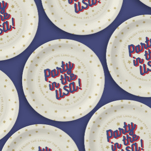 Assiettes En Carton Décorations du 4 juillet pour une fête aux États-U
