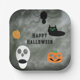 Assiettes En Carton Decorative Halloween Paper Plates