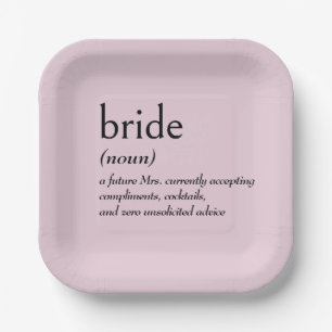 Assiettes En Carton Définition du dictionnaire pour MARIÉE