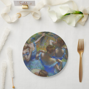 Assiettes En Carton Degas Danseuses Bleues Pastel Chef-d'œuvre d'Art
