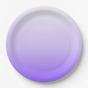 Assiettes En Carton Dégradé Ombré Violet