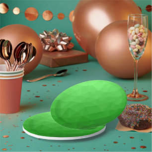 Assiettes En Carton Dégradé vert clair de maille géométrique motif lum