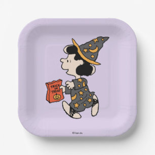 Assiettes En Carton Déguisement de sorcière Lucy Peanuts Halloween