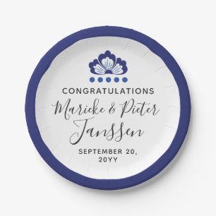 Assiettes En Carton Delfts Blauw Delft Blue Dutch Mariage Cake