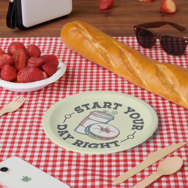 Assiettes En Carton Délice matinal (Pique-nique)