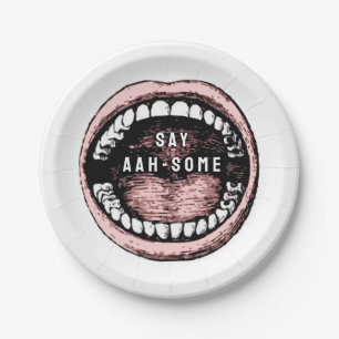 Assiettes En Carton Dental School Graduation Party Papier Dîner Napkin