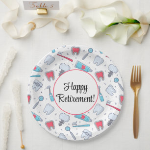 Assiettes En Carton Dents et outils Retraite des Motifs dentaires