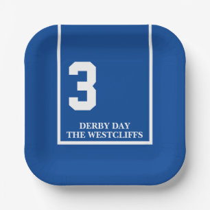 Assiettes En Carton Derby Party Horse personnalisé 3 Plaque en papier