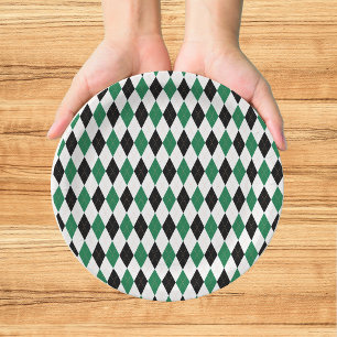 Assiettes En Carton Dernier Golf Country Club Bachelor Noir Vert