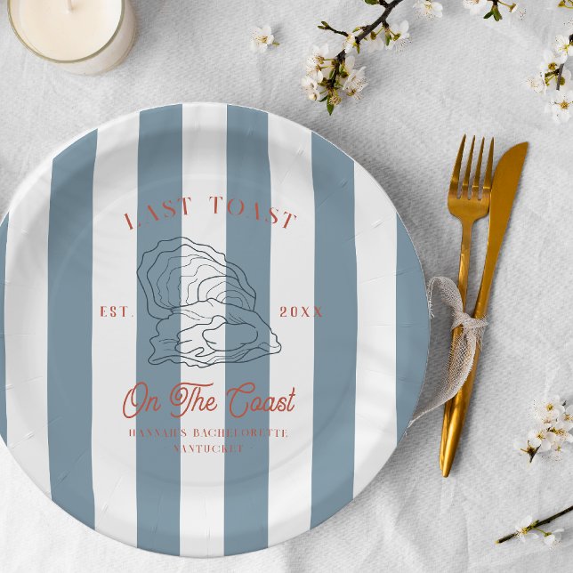 Assiettes En Carton Dernier toast sur la Bachelorette Côte (Créateur téléchargé)