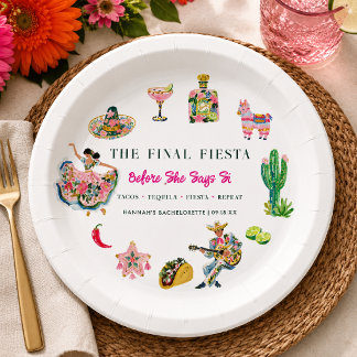 Assiettes En Carton Dernière Fête de Bachelorette