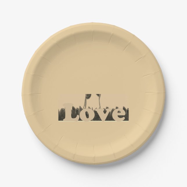 Assiettes En Carton Dernière mignonne Nice & Lovely Party compassion C (Devant)