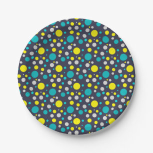 Assiettes En Carton Des bulles colorées chanceuses