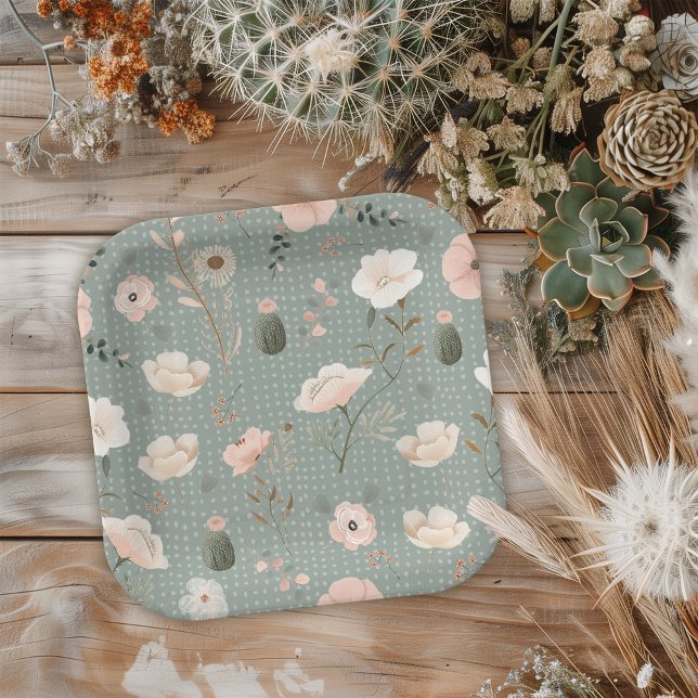 Assiettes En Carton Desert Chic (Let us take the prickles out of your baby shower planning with this “sand-tastic” desert chic theme.)