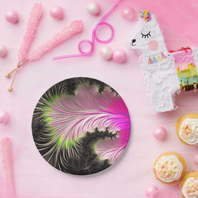 Assiettes En Carton Design artistique (Fête)