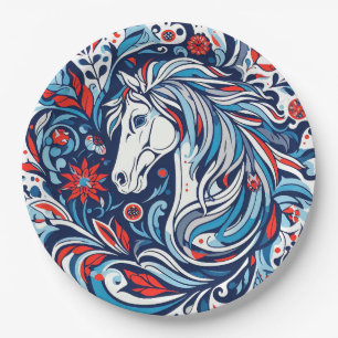 Assiettes En Carton Design de cheval