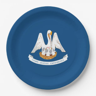 Assiettes En Carton Design de Louisiana State Flag