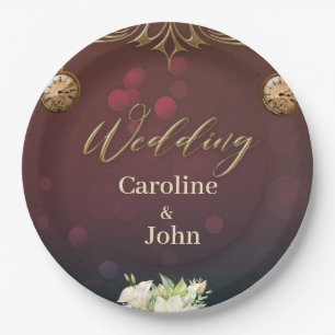 Assiettes En Carton Design élégant à vapeur,