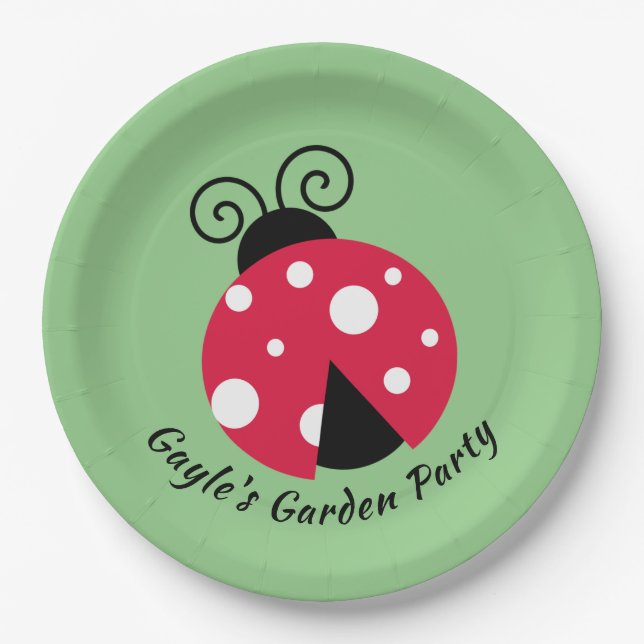 Assiettes En Carton Design Ladybug (Devant)