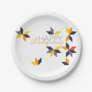 Assiettes En Carton Design moderne et gai du Bon thanksgiving