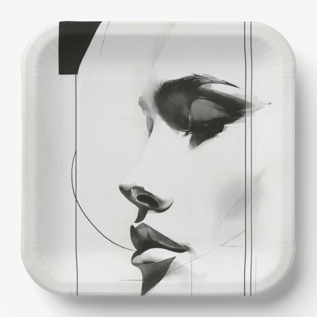 Assiettes En Carton Designer Paper Plates (Recto)