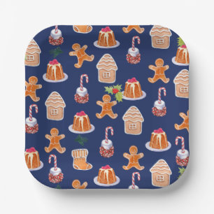 Assiettes En Carton Desserts de Noël