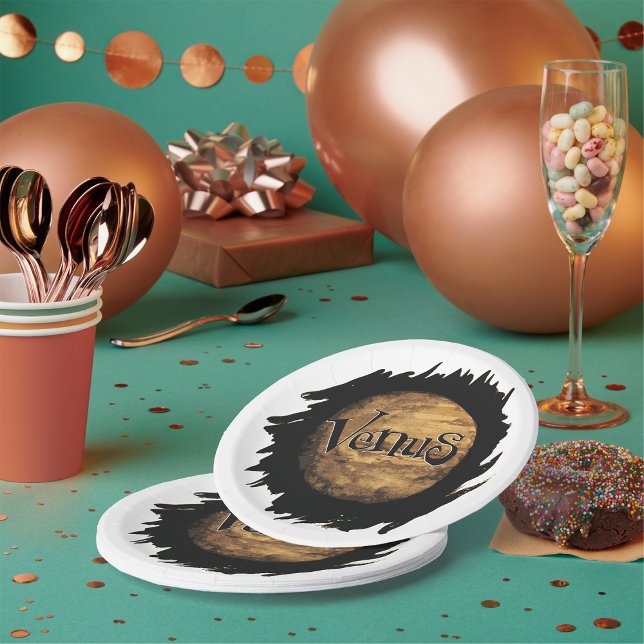 Assiettes En Carton Dessin d'encre de Vénus (Créateur téléchargé)