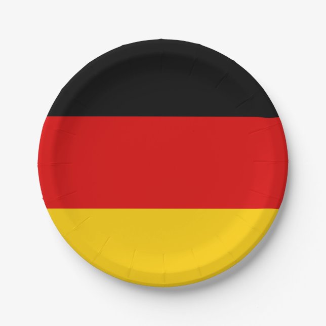 Assiettes En Carton Deutschland (Devant)