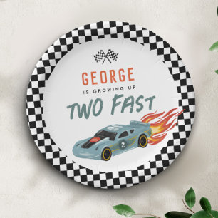 Assiettes En Carton Deux Anniversaire Rapide - Hot Car Party