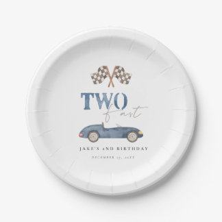 Assiettes En Carton DEUX FAST Race Car