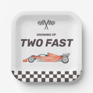 Assiettes En Carton Deux Fast Race Car 2nd Boy's Birthday Party