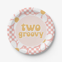 Deux Super Pink Daisy Checker