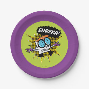 Assiettes En Carton Dexter "Eureka!" Halftone Callout Graphic