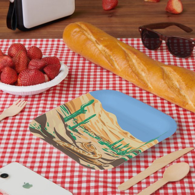 Assiettes En Carton Diamondback (Pique-nique)