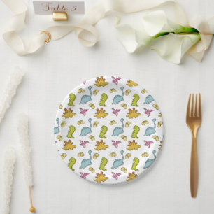 Assiettes En Carton Dino