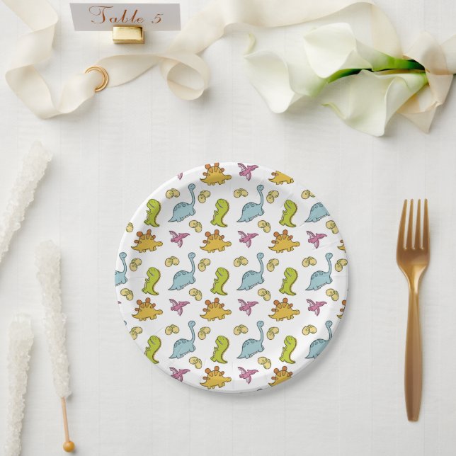 Assiettes En Carton Dino (Mariage)